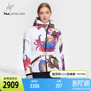 FILAxJames Jean联名斐乐女滑雪服2024冬新保暖外套