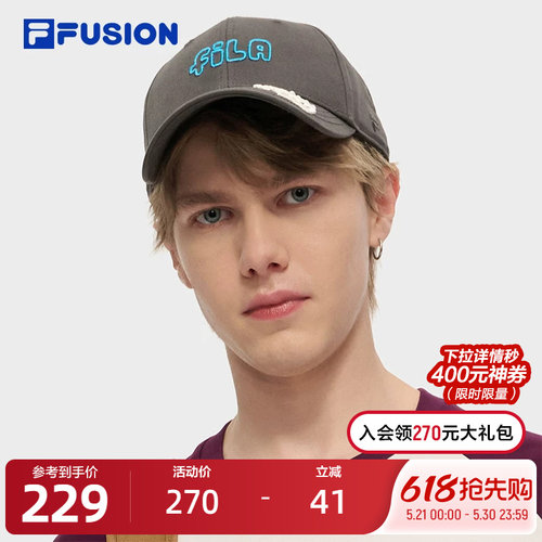 FILAFUSION斐乐情侣棒球帽