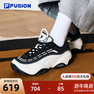 FUSION斐乐潮牌女鞋 运动鞋 FIRE复古篮球鞋 火焰鞋 2024冬新款 FILA