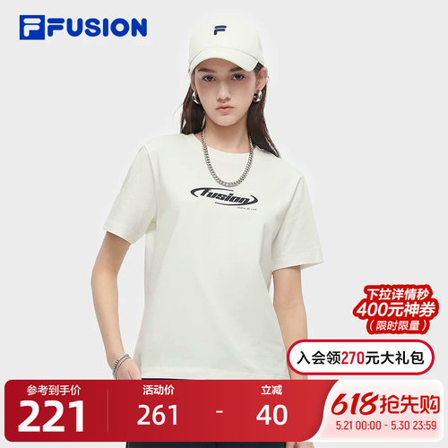 FILAFUSION斐乐女子短袖T