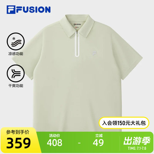 FILAFUSION斐乐男子短袖POLO