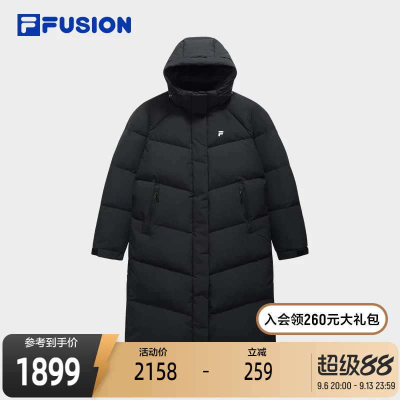 FILAFUSION斐乐女子长款羽绒服