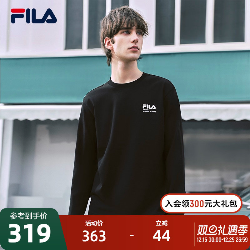 FILA斐乐情侣休闲长袖T