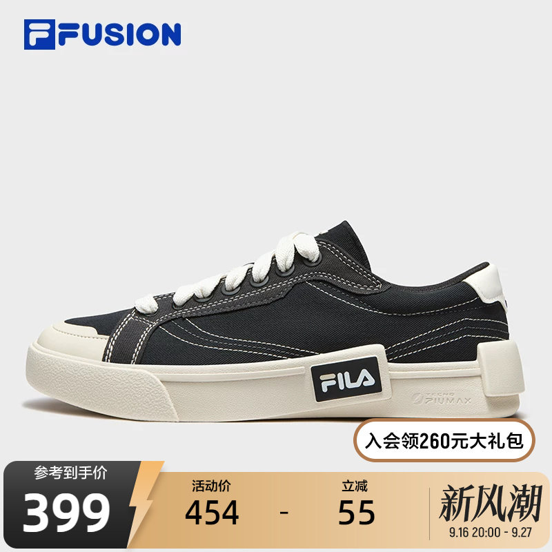 田曦薇同款丨FILA FUSION斐乐潮牌POP男鞋帆布鞋夏季新款男板鞋图片
