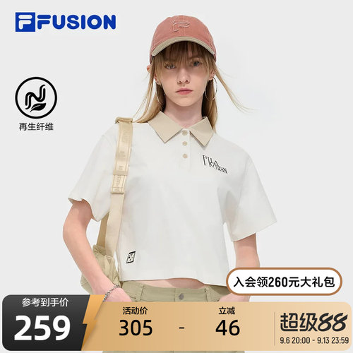 FILAFUSION斐乐女子短袖POLO