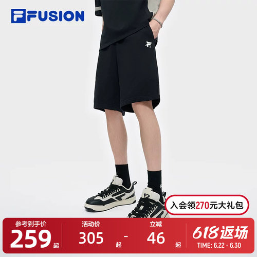 FILAFUSION斐乐潮牌针织五分裤