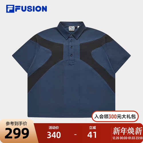 FILAFUSION斐乐男子短袖POLO