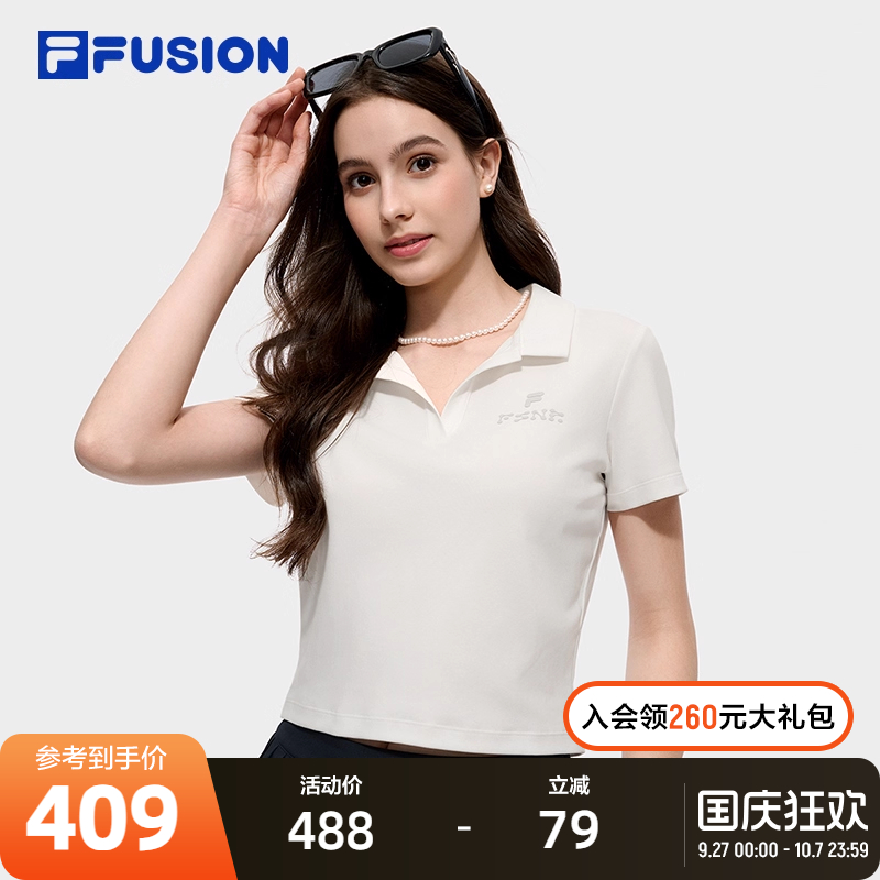 FILAFUSION斐乐女子短袖POLO