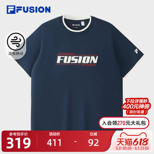FILAFUSION斐乐男子短袖T