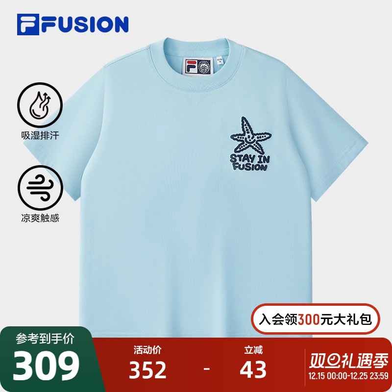 FILAFUSION斐乐潮牌女短袖