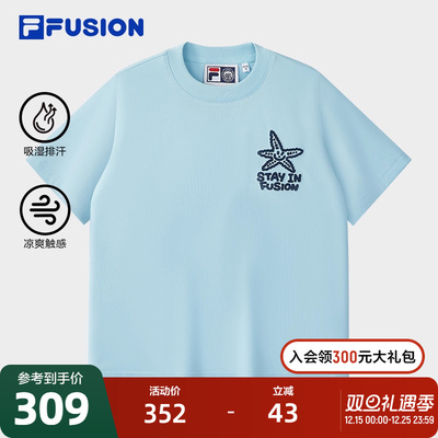 FILAFUSION斐乐潮牌女短袖