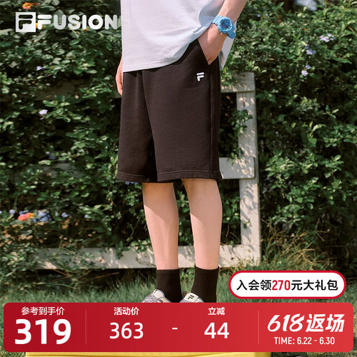 FILAFUSION斐乐潮牌针织五分裤