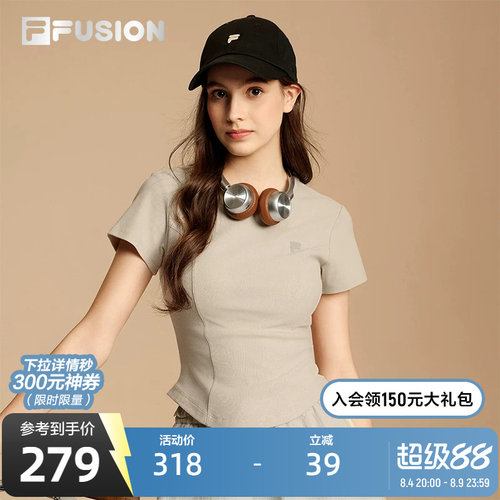 FILAFUSION斐乐女子短袖T