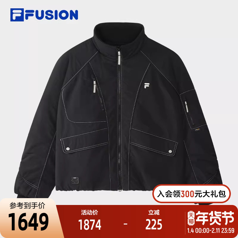 FILA FUSION斐乐潮牌棉服女2026春新款休闲宽松保暖夹克立领外套,运动服/休闲服装,运动棉衣,淘宝优惠券,粉丝福利购,淘宝优惠卷
