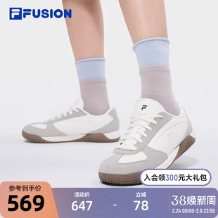 羽翼鞋丨FILA FUSION斐乐德训鞋春季新款复古阿甘鞋子女鞋T头板鞋