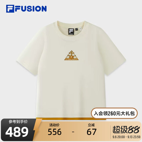 FILAFUSION斐乐潮牌短袖T