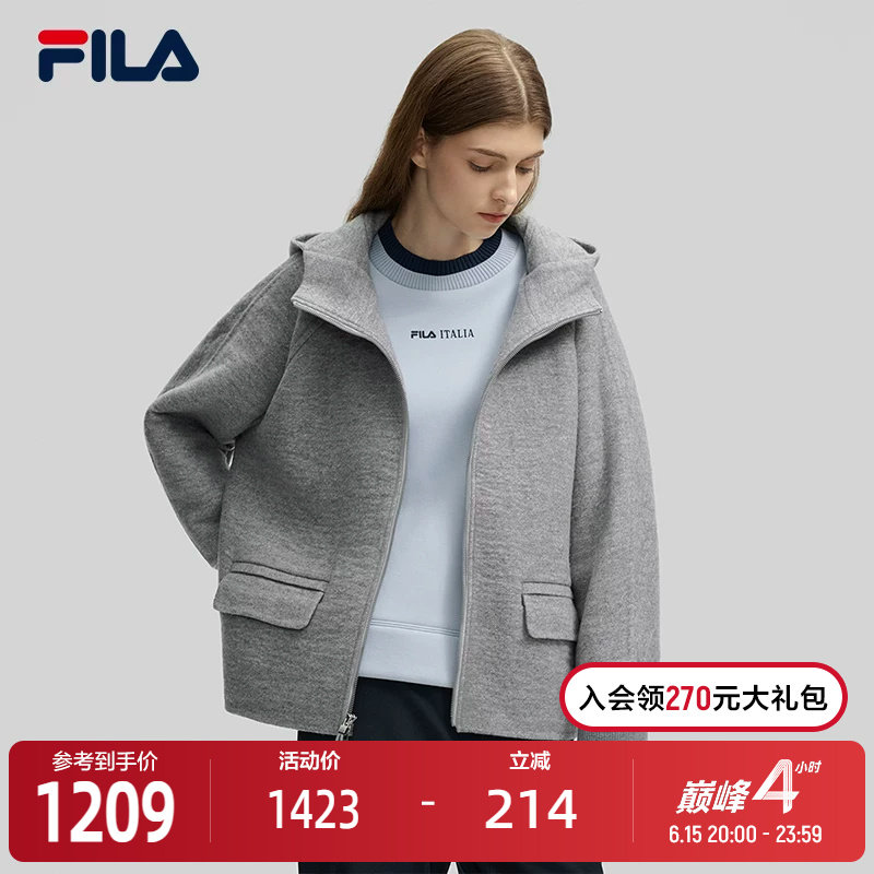 FILA斐乐女士呢子外套