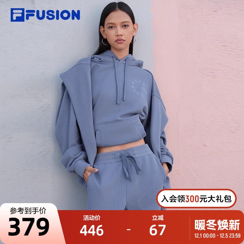 FILAFUSION斐乐针织连帽上衣