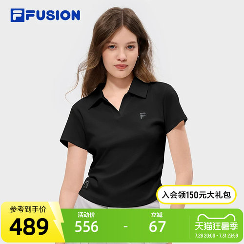 FILAFUSION斐乐女子短袖POLO