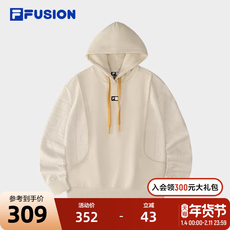 FILA X DOE斐乐潮牌女连帽卫衣2024冬季新款休闲宽松时尚针织上衣,运动服/休闲服装,运动卫衣/套头衫,淘宝优惠券,粉丝福利购,淘宝优惠卷