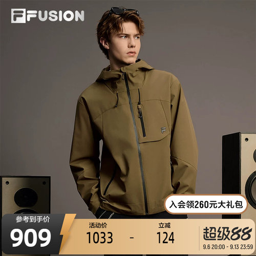 FILAFUSION斐乐情侣梭织上衣