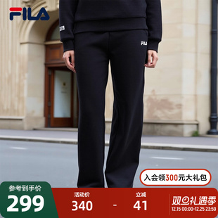 男宽松收口运动裤 FILA斐乐情侣针织长裤 休闲卫裤 新款 女 2025秋季