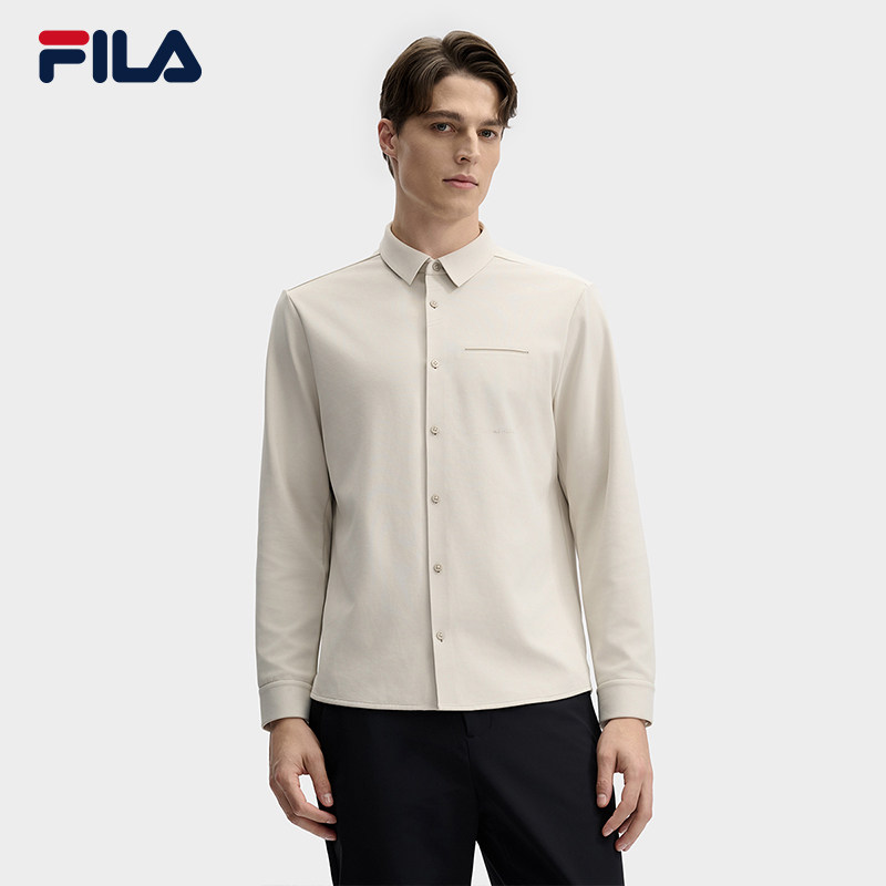 FILA 斐乐官方男子针织长袖上衣2025春新款时尚休闲基础保暖衬衫,运动服/休闲服装,运动茄克/外套,淘宝优惠券,粉丝福利购,淘宝优惠卷