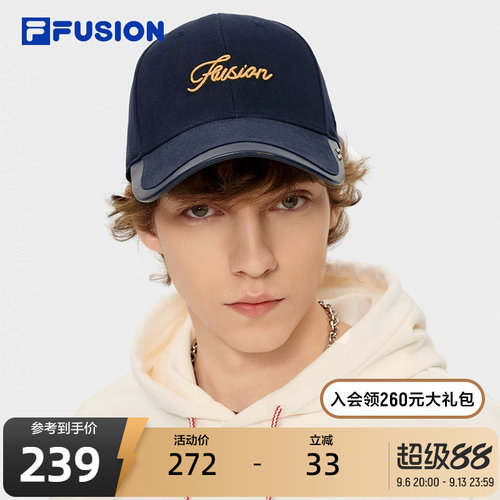 FILAFUSION斐乐情侣棒球帽