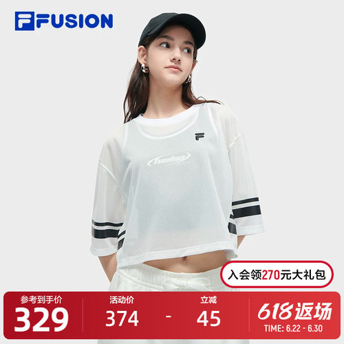 FILAFUSION斐乐女子短袖T