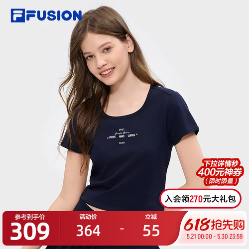 FILAFUSION斐乐女子短袖T