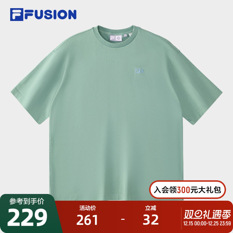 FILAFUSION斐乐中性针织短袖衫