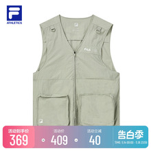 FUSION斐乐男子薄款 背心黄景瑜同款 2022夏季 新品 透气马甲 FILA