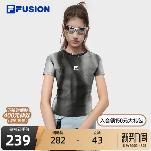 FILAFUSION斐乐短袖T女子