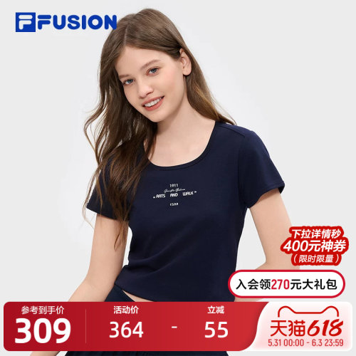 FILAFUSION斐乐女子短袖T