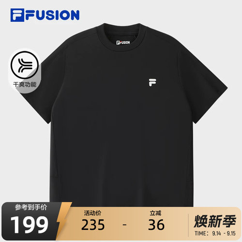 FILAFUSION斐乐潮牌针织短袖衫