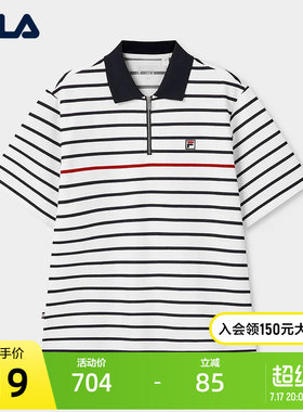 FILA斐乐男士针织短袖衫