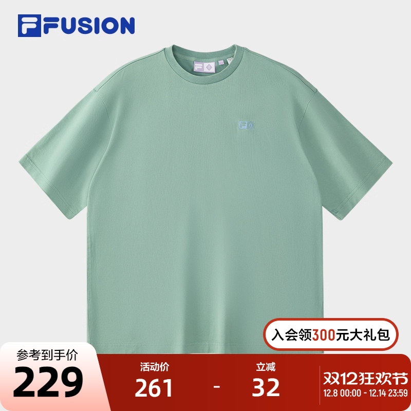 FILAFUSION斐乐中性针织短袖衫