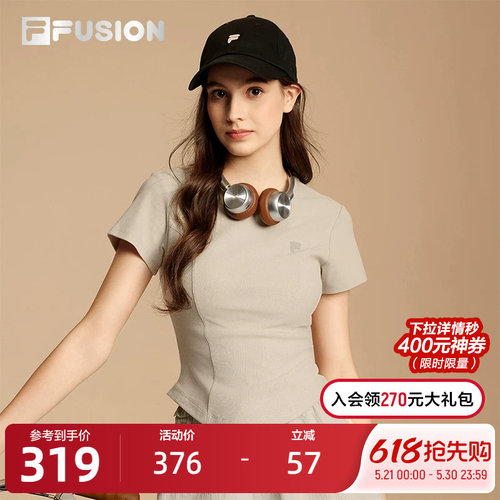 FILAFUSION斐乐女子短袖T