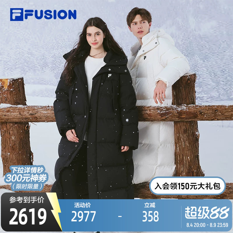 FILAFUSION斐乐中性长款羽绒服