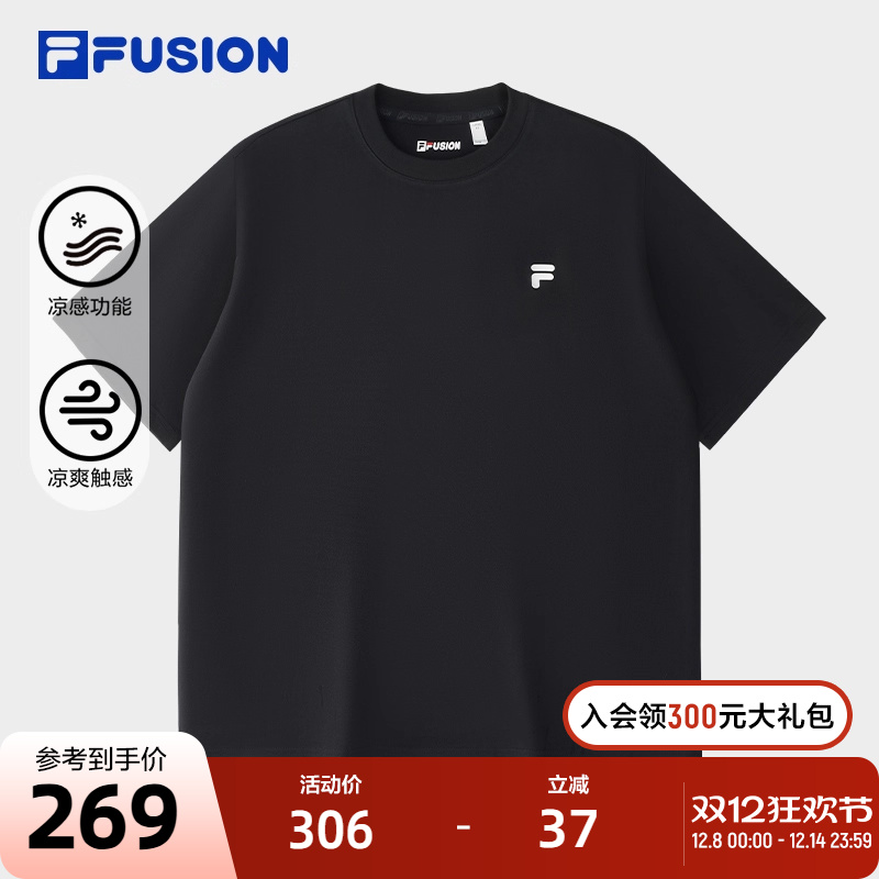 FILAFUSION斐乐中性针织短袖衫