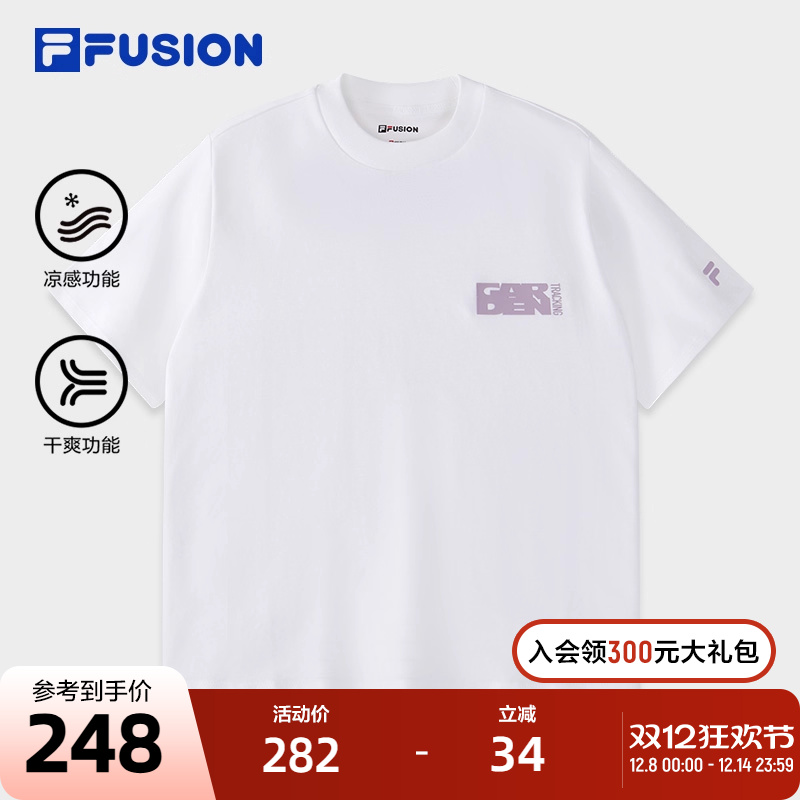 FILAFUSION斐乐短袖T女子