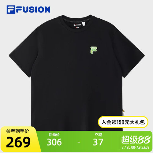 FILAFUSION斐乐潮牌针织短袖衫