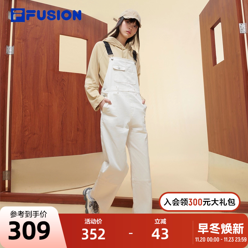 FILAFUSION斐乐背带裤女子