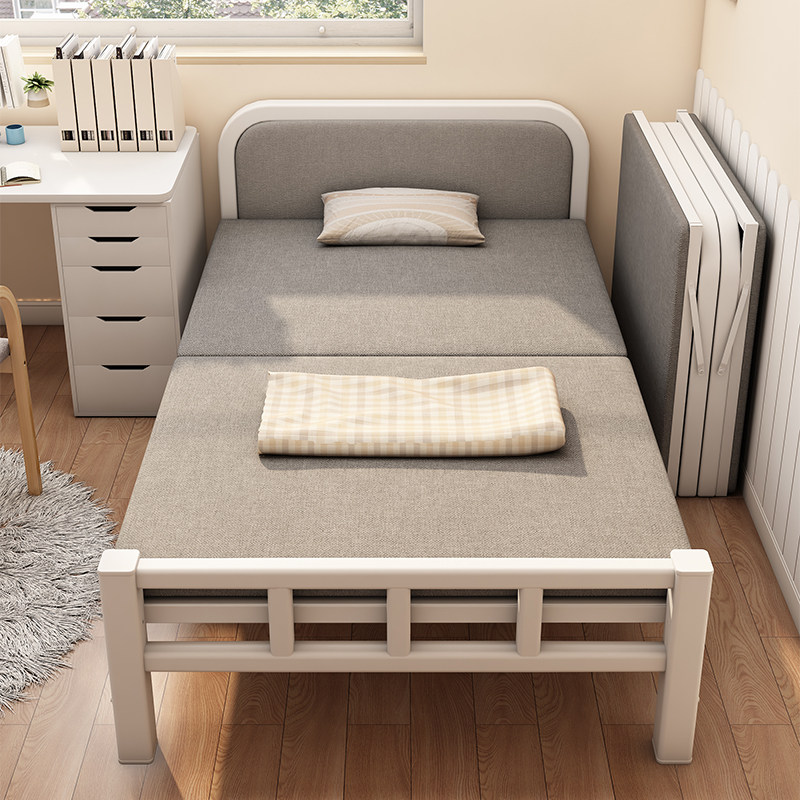 折叠床单人床家用成人一米二简易午休小床出租房卧室临时双人铁床