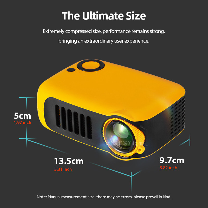 A2000 MINI PROJETOR PORTATIL HOME THEATER PROJECTOR BEAMER 3