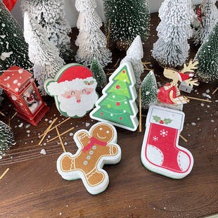 可爱圣诞树百洁布 立体圣诞树造型家用洗碗巾BH307