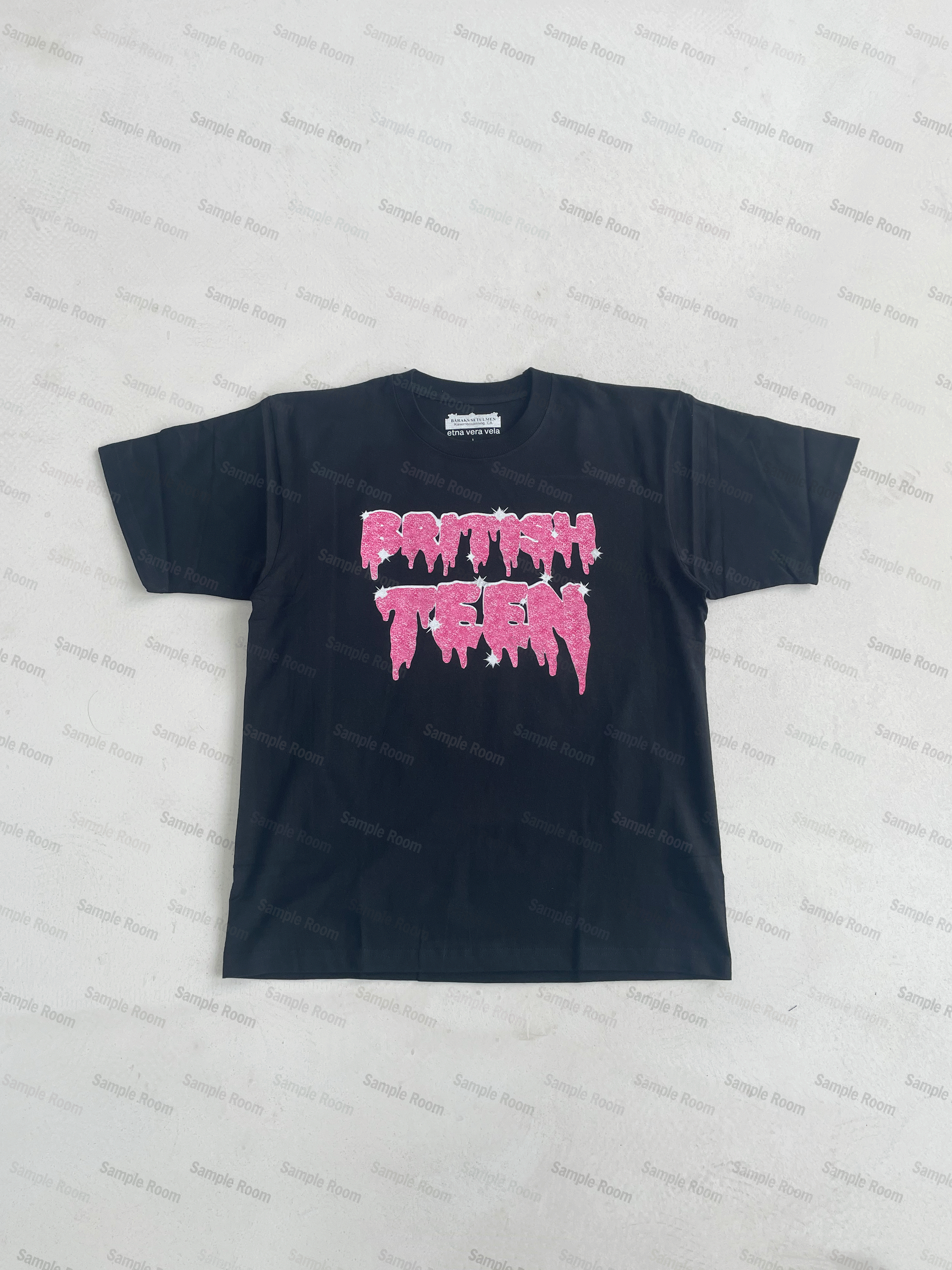 thumbnail for Fakemink x Etna Vera Vela British teen Tube Woven Vintage Print T-Shirt S171