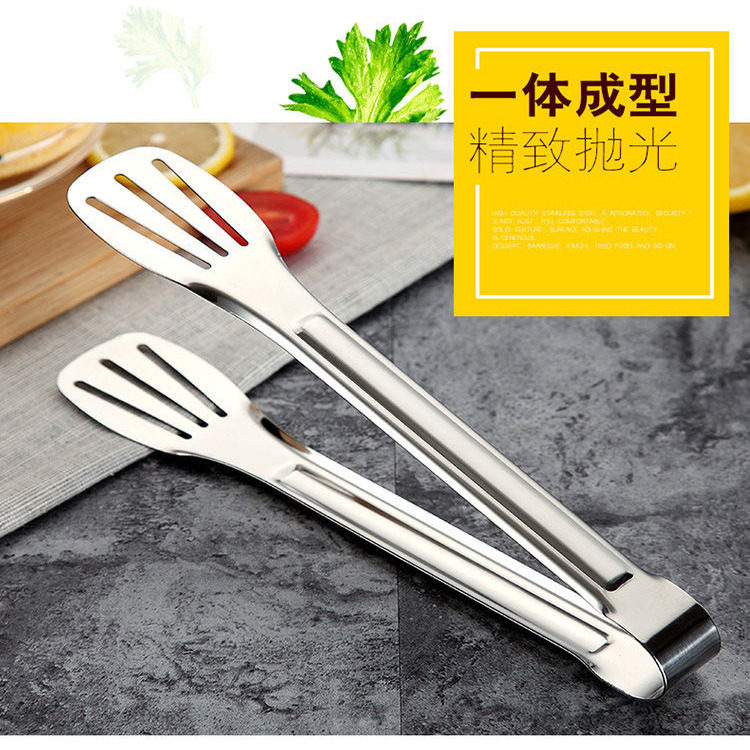 不锈钢三线食品夹防烫食