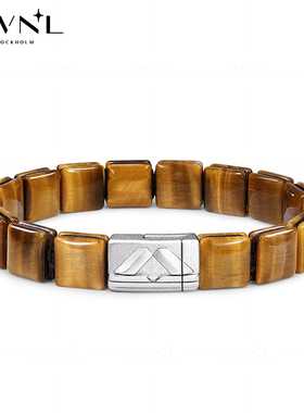 禅宗朔土金虎眼手链男款