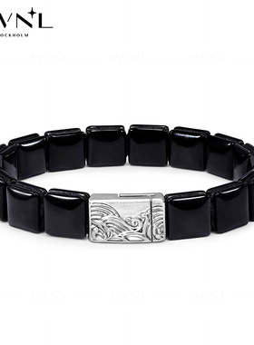 禅宗淼泽黑曜石男士手链